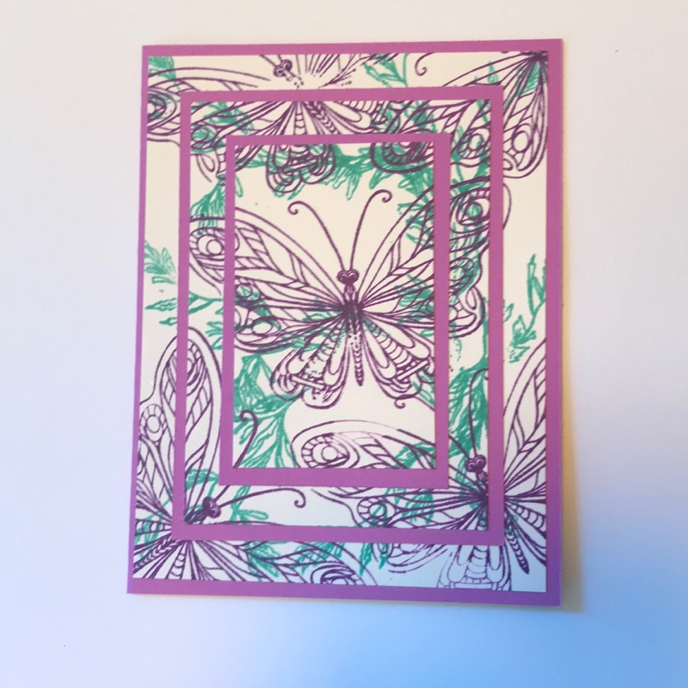 Homemade card with envelope